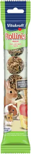 Pets Place Vitakraft Rollinis Fruitmix - Knaagdiersnack - 48 g aanbieding