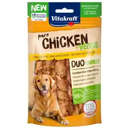 Pets Place Vitakraft Pure Chicken Veggie Stick - Hondensnacks - Wortel Kip 80 g aanbieding