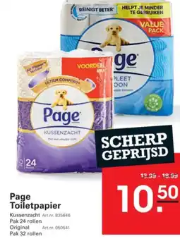 Sligro Page Toiletpapier aanbieding