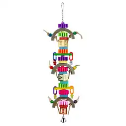 Pets Place Keddoc Vogelspeelgoed Twiggy Temple - Vogelspeelgoed - 51x10.5x5 cm Multi-Color aanbieding