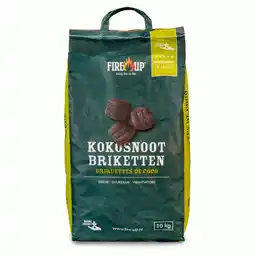 Pets Place Fire-Up Kokosnootschaalbriket - Barbecue - 10 kg aanbieding