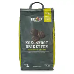 Pets Place Fire-Up Kokosnootschaalbriket - Barbecue - 10 kg aanbieding