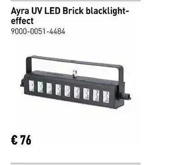 Bax-Music Ayra UV LED Brick Blacklight-Effect aanbieding