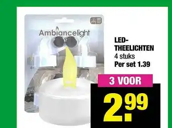 Big Bazar Led-Theelichten aanbieding