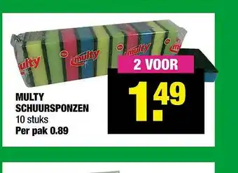 Big Bazar Multi Schuursponzen aanbieding