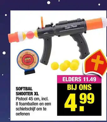 Big Bazar Softbal Shooter XL aanbieding