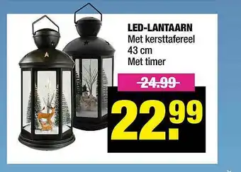 Big Bazar Led-Lantaarn Met Kersttafereel aanbieding