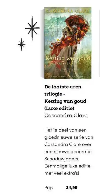 BookSpot De Laatste Uren Trilogie - Ketting Van Goud (Luxe Editie) aanbieding