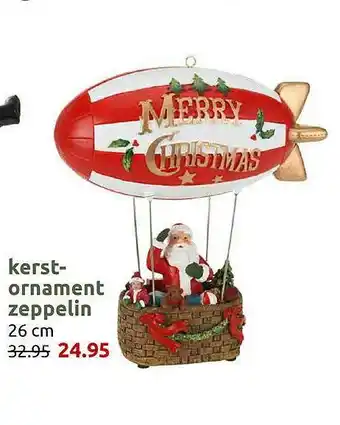 Deka Tuin Kerstornament Zeppelin aanbieding