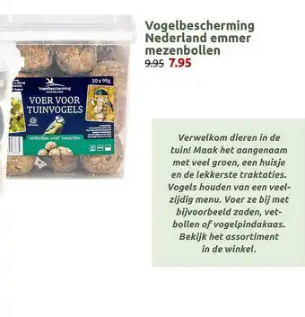 Deka Tuin Vogelbescherming Nederland Emmer Mezenbollen aanbieding