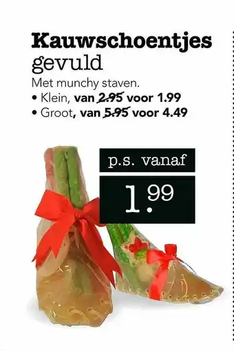 Dierspecialist Kauwschoentjes Gevuld aanbieding