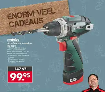 Enorm Metabo Accu--Boorschroefmachine BS Basic aanbieding