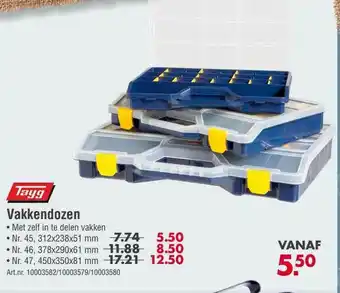 Enorm Tayg Vakkendozen aanbieding