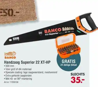 Enorm Bahco Handzaag Superior 22 XT-HP aanbieding