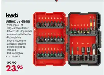 Enorm KWB Bitbox 37-Delig aanbieding