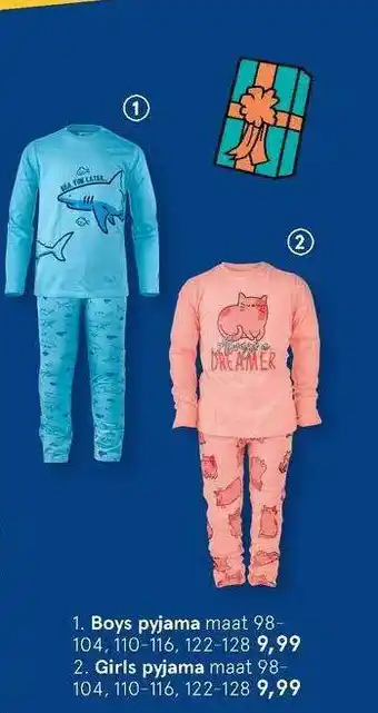 Etos Boys Pyjama Of Girls Pyjama aanbieding