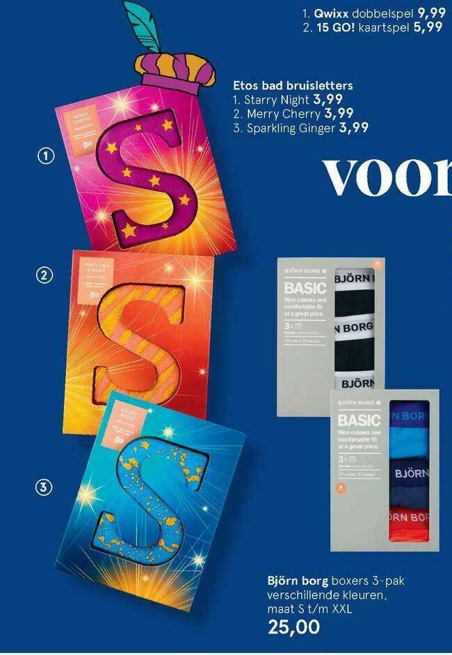 Björn Borg Boxers 3-Pak aanbieding bij Etos