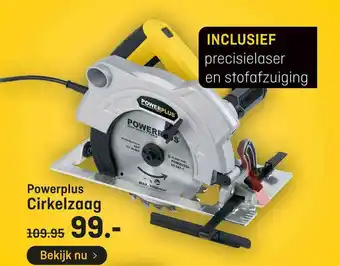 Hubo Powerplus Cirkelzaag aanbieding