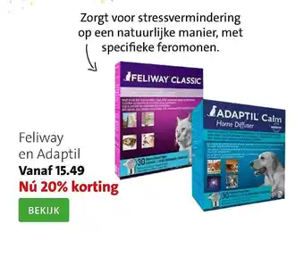 Intratuin Feliway En Adaptil 20% Korting aanbieding