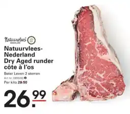 Sligro Natuurvlees Nederland Dry Aged runder côte à l'os aanbieding