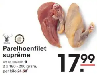 Sligro Parelhoenfilet suprême aanbieding