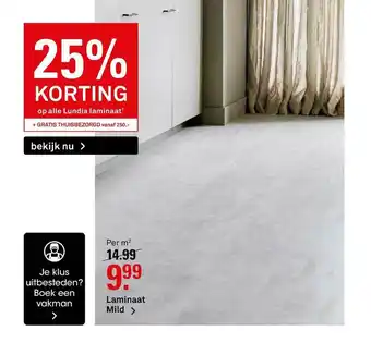 Karwei Laminaat Mild 25% Korting aanbieding