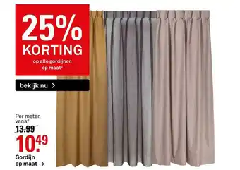 Karwei Gordijn Op Maat 25% Korting aanbieding