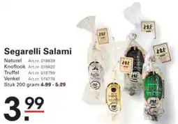 Sligro Segarelli Salami aanbieding