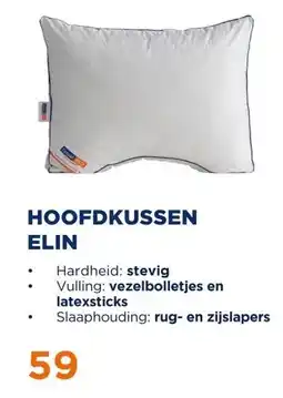 TotaalBED Hoofdkussen Elin | vezelbolletjes | aanbieding