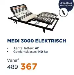 TotaalBED Lattenbodem Medi 3000 elektrisch draadloos | 70x200 aanbieding