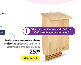 Pets Place Natuurmonumenten vleermuizenkast aanbieding