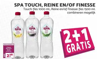 MCD Supermarkt Spa Touch, Reine En-Of Finesse 2+1 Gratis aanbieding