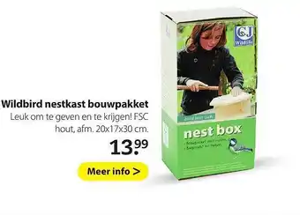 Pets Place Wildbird nestkast bouwpakket aanbieding