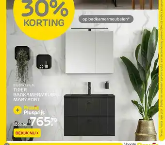 Praxis Tiger Badkamermeubel Maryport 30% Korting aanbieding