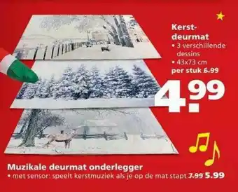 Ranzijn Kerstdeurmat aanbieding