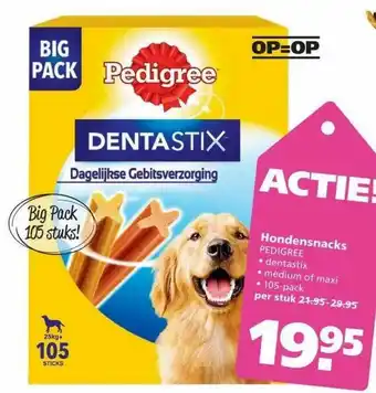 Ranzijn Hondensnacks Pedigree aanbieding