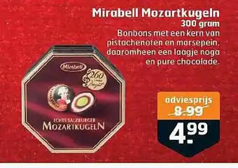 Trekpleister Mirabell Mozartkugeln 300 Gram aanbieding