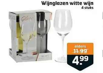 Trekpleister Wijnglazen Witte Wijn 4 Stuks aanbieding