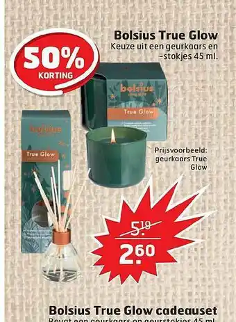 Trekpleister Bolsius True Glow 50% Korting aanbieding