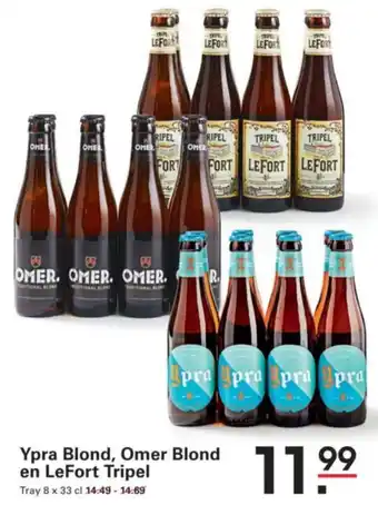 Sligro Ypra Blond, Omer Blond en LeFort Tripel aanbieding