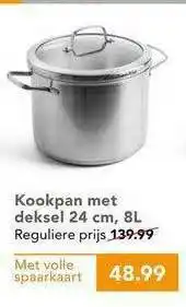 CoopCompact Kookpan Met Deksel 24 Cm, 8L aanbieding