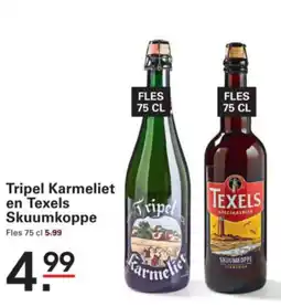 Sligro Tripel Karmeliet en Texels Skuumkoppe aanbieding