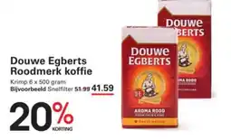 Sligro Douwe Egberts Roodmerk koffie aanbieding