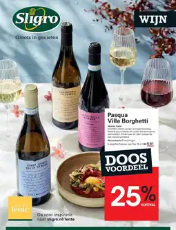 Sligro Pasqua Villa Borghetti aanbieding