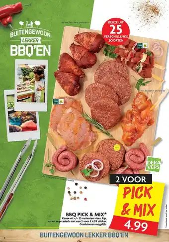 Dekamarkt Bbq pick & mix aanbieding