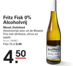 Sligro Fritz Fisk 0% Alcoholvrij aanbieding