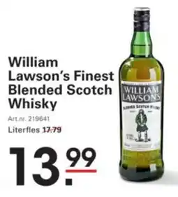 Sligro William Lawson's Finest Blended Scotch Whisky aanbieding