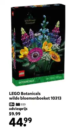 Intertoys LEGO Botanicals wilde bloemenboeket 10313 aanbieding