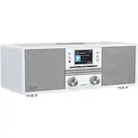 Bol.com TechniSat DIGITRADIO 650 internet radio - DAB+ - FM - Bluetooth - Wi-Fi - Wit/Zilver aanbieding