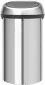 Amazon Brabantia Touch Bin Prullenbak, Soft Beige, 60 Liter aanbieding